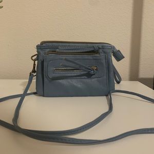 Blue crossbody bag
